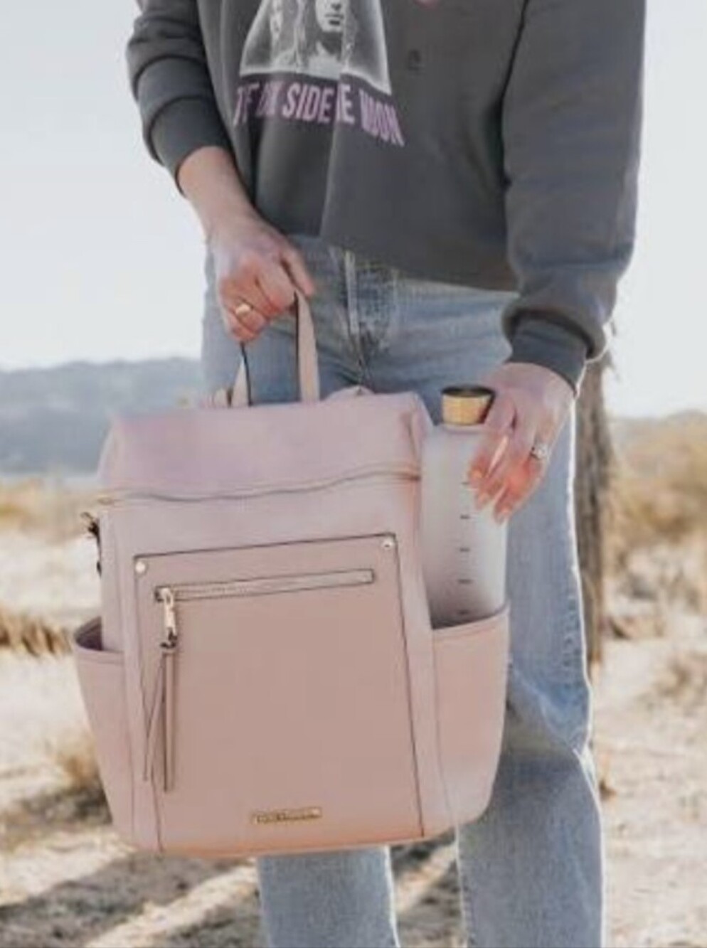Poppy & Peonies Commuter Backpack - Picture 3 of 4